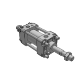 AMW - Medium Air Cylinder/ Built-in Magnet / Double Acting : Double Rod