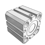ADQ2(S) - Compact Cylinder Built-in Magnet / Single Acting : Spring Return