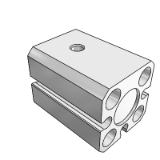 ADQ2(T) - Compact Cylinder Built in Magnet / Single acting : Spring Extend