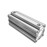 AQ2 - Compact cylinder Standard Type/ Double acting :Single rod/ Long Stroke series